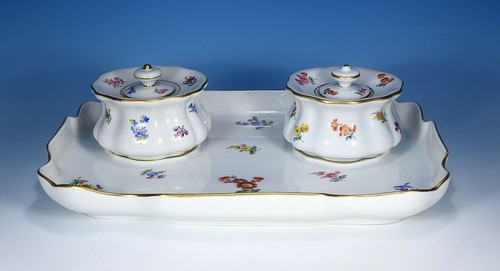 Meissen "Streublümchen" Schreibtischset 1.Wahl