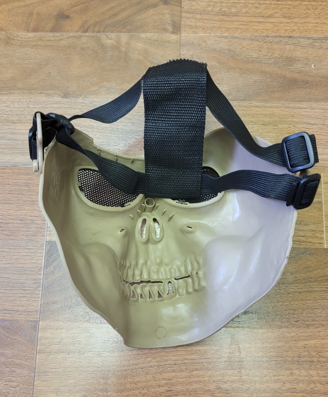Full face skeleton mask - tan - Gem