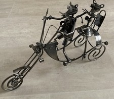 Deko Bike Motorrad aus Metall mit coolen Mäusen, ca.40 x 10 x 25cm Trike Chopper