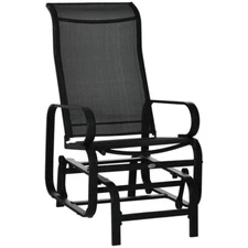 Gliding Chair Garden Chair Rocking Chair Black