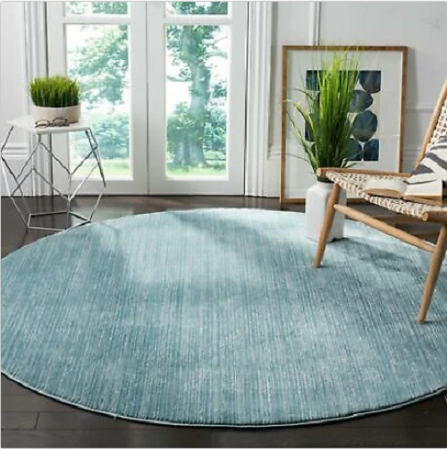 Safavieh Vision Contemporary Tonal Aqua Blue Area Rug 3'x5' Rectangle .5" Pile  - Image 4 of 4