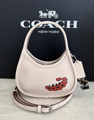 NEW COACH CATERPILLAR MINI ERGO BAG COACHTOPIA CLOUD/MULTI LEATHER