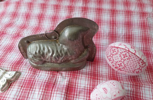 Kleine Backform Lamm Osterlamm ... echt alt und selten - Bild 2 von 4