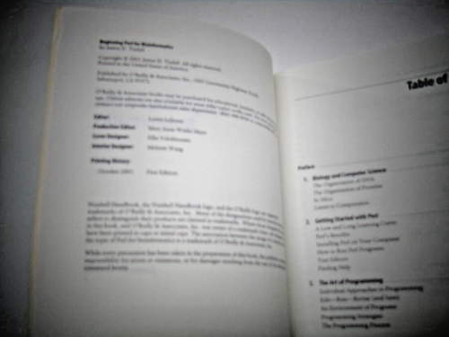 Beginning Perl for Bioinformatics : An Introduction to Perl for Biologists by... - 第 7/8 張圖片