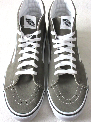 Vans Herren Sk8-Hi Farbe Theorie Gummiseil Grau Canvas Wildleder Schuhe Größe 11,5 Neu im Karton