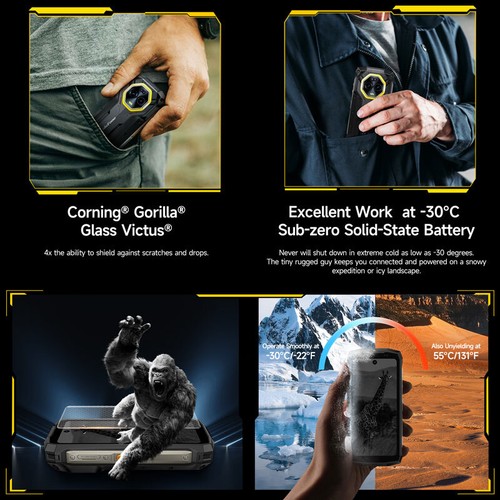 5G Ulefone ARMOR MINI 20 PRO Android 14 Rugged Smartphone Outdoor Mobile Global - Picture 6 of 12