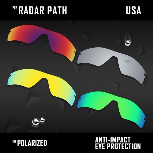 Lentes de repuesto polarizadas antiarañazos para Oakley Radar Path Asian Fit Opts - Imagen 40 de 42