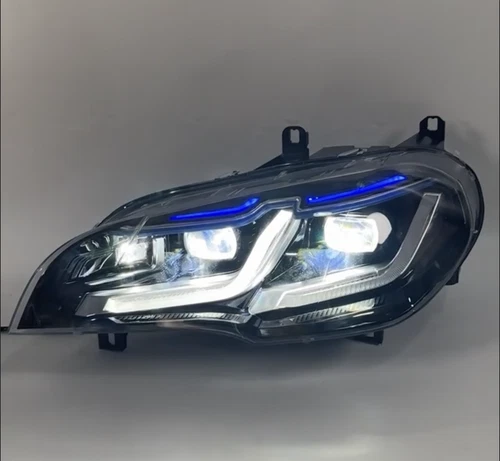 Headlight Assembly For BMW X5 E70 2007-2013 HID Projector LED DRL Replace OEM - Picture 3 of 4