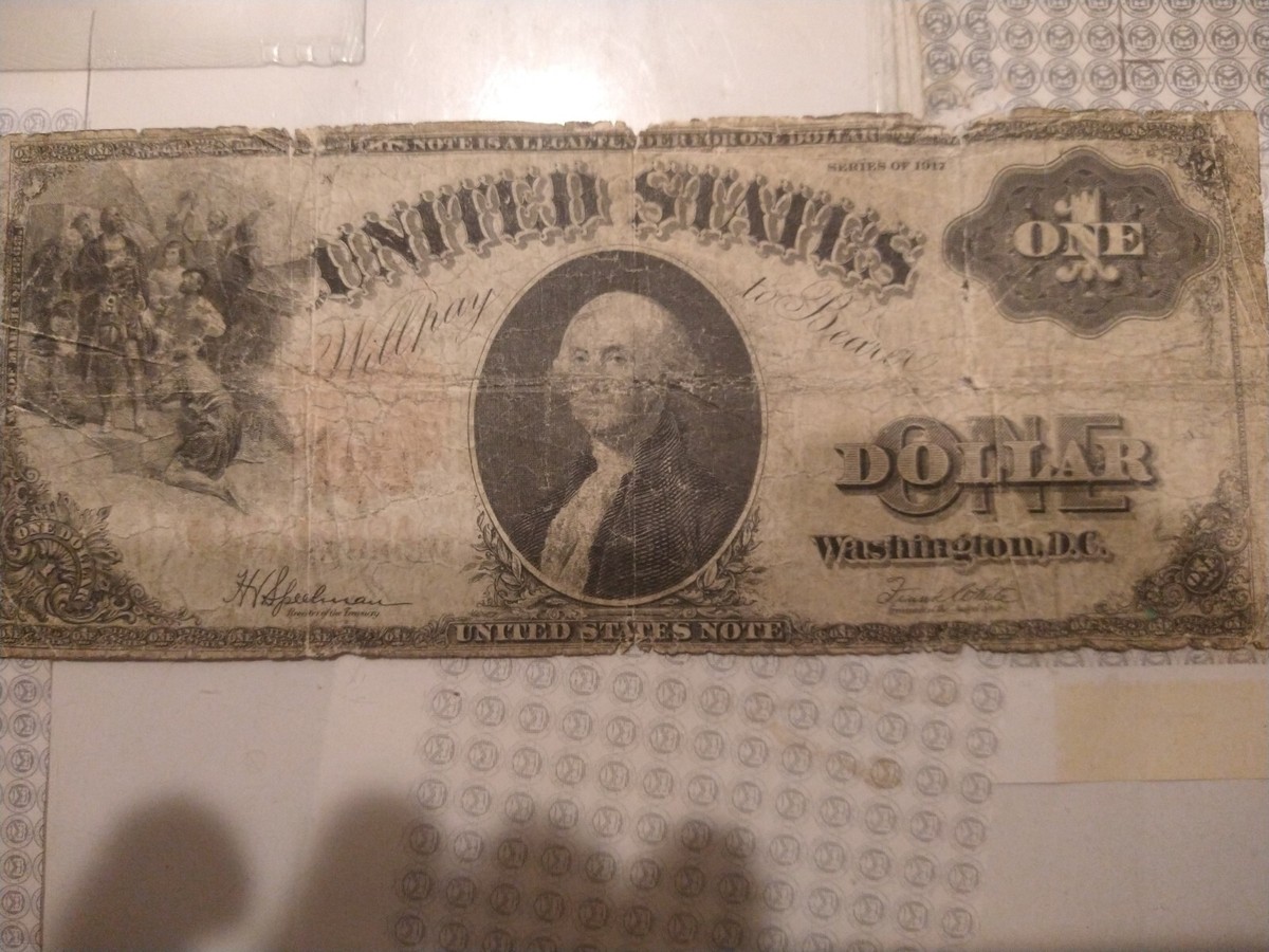 1917 Series US $1 dollar bill | eBay