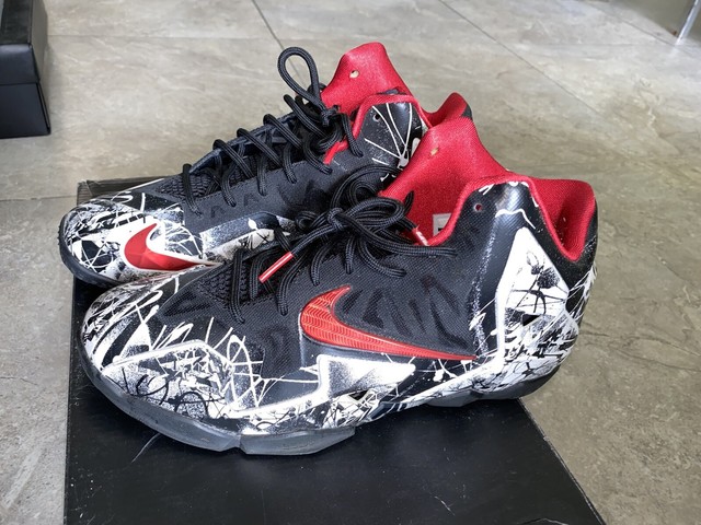 lebron 11 red and black