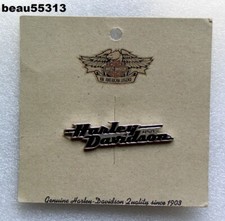 ⭐HARLEY DAVIDSON MADE IN THE USA "SCRIPT" VEST JACKET PIN
