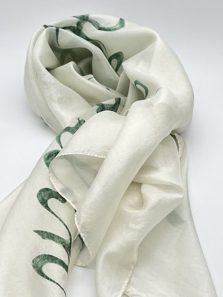 Vintage Sally Gee Cream and Green Name 