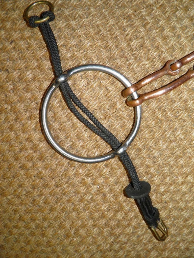 Details zu  Vintage Copper 'W' Mouth Barry Gag With Nylon Cheek Pieces - 4 3/4\