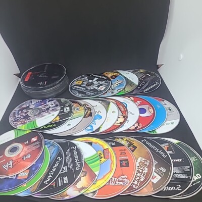 Lot Of 54 Loose Discs For Parts Or Repair- Won't Read- Wii, Xbox 360, Ps2, Ps4