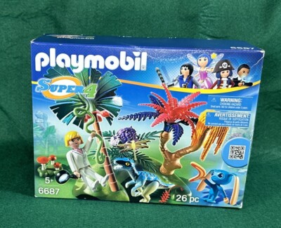 Play Mobile Super 4 6687 Sealed Lost Island With Alien Play Set From Germany