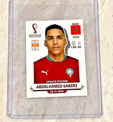 2022 FIFA World Cup Qatar Panini Sticker Abdelhamid Sabiri Morocco Soccer