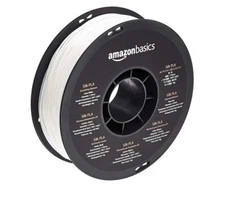 Amazon Basics 1.75mm SILK PLA+ 3D Printer Filament 1KG 2.2lbs White - P19FFG