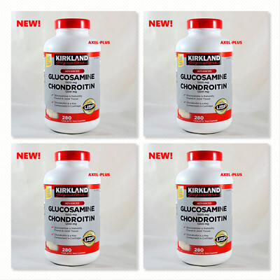 1120 tab. Kirkland Signature  Glucosamine & Chondroitin, ( 4 x  280 ) Tablets