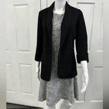 Kasper XS shawl collar open cuffed blazer NWT