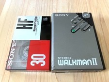 SONY WM-2 WM-II WALKMAN Portable Cassette Player Silver Working Confirmed