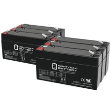 Mighty Max 6V 1.3Ah SLA Replacement Battery Compatible with Topin TP6-1.3 -6Pack