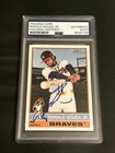 Ronald Acuna Jr Atlanta Braves Autographed 2025 Topps Heritage Card PSA/DNA Cert