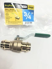 Viega ProPress 3/4 in. Press Zero-Lead Bronze Ball Valve 77415
