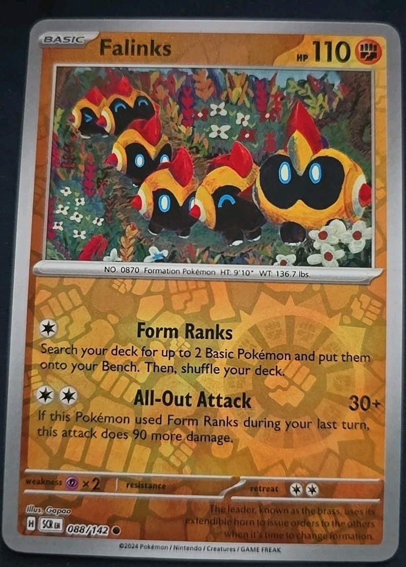 Falinks #88/142 SV Stellar Crown 2024 Reverse Holo Common Pokemon TCG Card