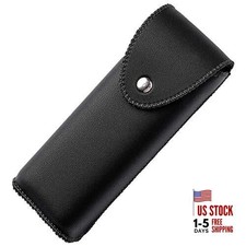 PU Leather Eyeglasses Case on Belt, Hard Eyeglass Case, Glasses Holder Belt