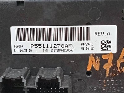 Used A/C Selector Switch fits: 2016 Jeep Compass w/AC w/o automatic temperature