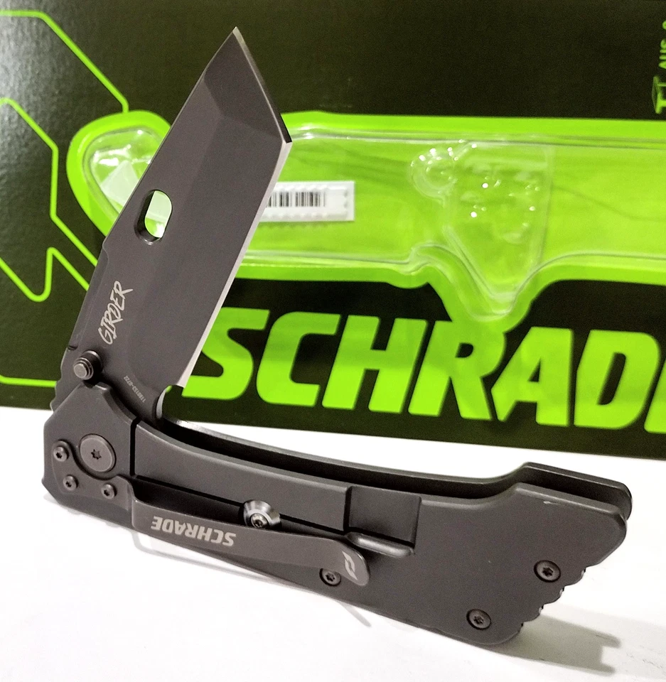 Schrade серый балка сверхпрочный TiNi с покрытием танто лезвие тактический карманный нож EDC - Изображение 4 из 4