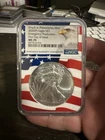 2020 P Philadelphia $1 American Silver Eagle NGC MS70 Emergency FDOR Flag Core