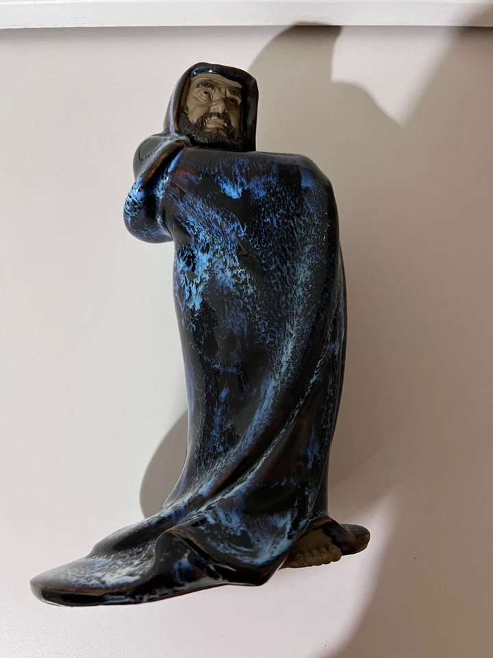 Large Chinese Shiwan Pottery Figurine of Bodhidarma Damo Founder of Zen Buddhism - Image 2 of 4