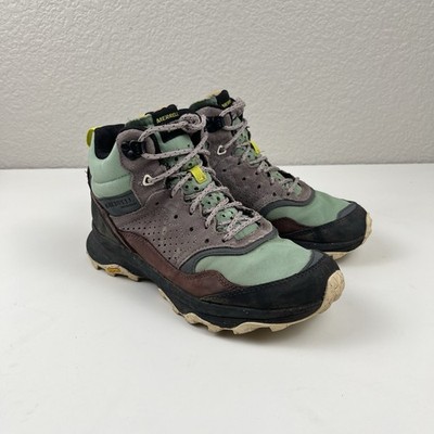 Merrell Speed Solo Mid Waterproof Hiking Boots Women s US 7.5 Vibram