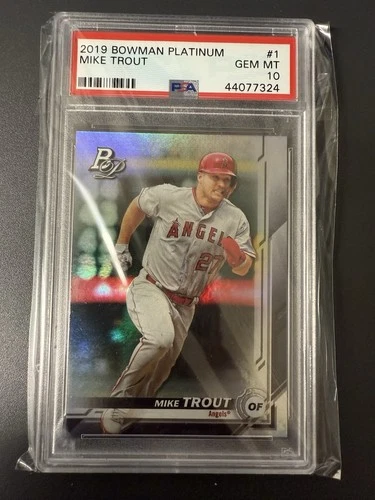 2019 Bowman Platinum - Mike Trout #1 Running Bases