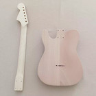 6String TELE DIY Electric Guitar Kit  Maple Fretboard Neck Mahogany Body CR Part — photo 5
