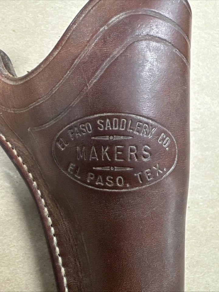 Vintage El Paso Saddlery 1870 Colt SAA 5 1/2" Leather Belt Holster RH - Image 2 of 4