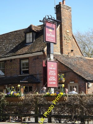 Foto 6x4 The Sun Inn Wirtshaus Schild Welwyn Garden City vor Lemsford V c2016