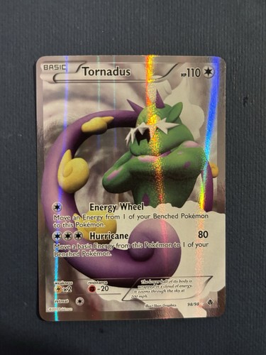Tornadus 98/98 Emerging Powers Full Art Holo Ultra Rare 110 HP English