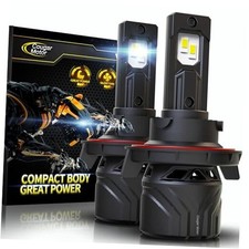 Bulbs, 9008 Fog Lights 6500K White Non-Polarity Fog Bulb or Off-Road Use H13
