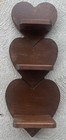 WOOD HEART SHAPED 3 TIER SHELF — photo 1