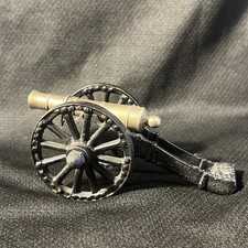 VINTAGE CIVIL WAR CANNON CAST IRON BRASS USA MADE