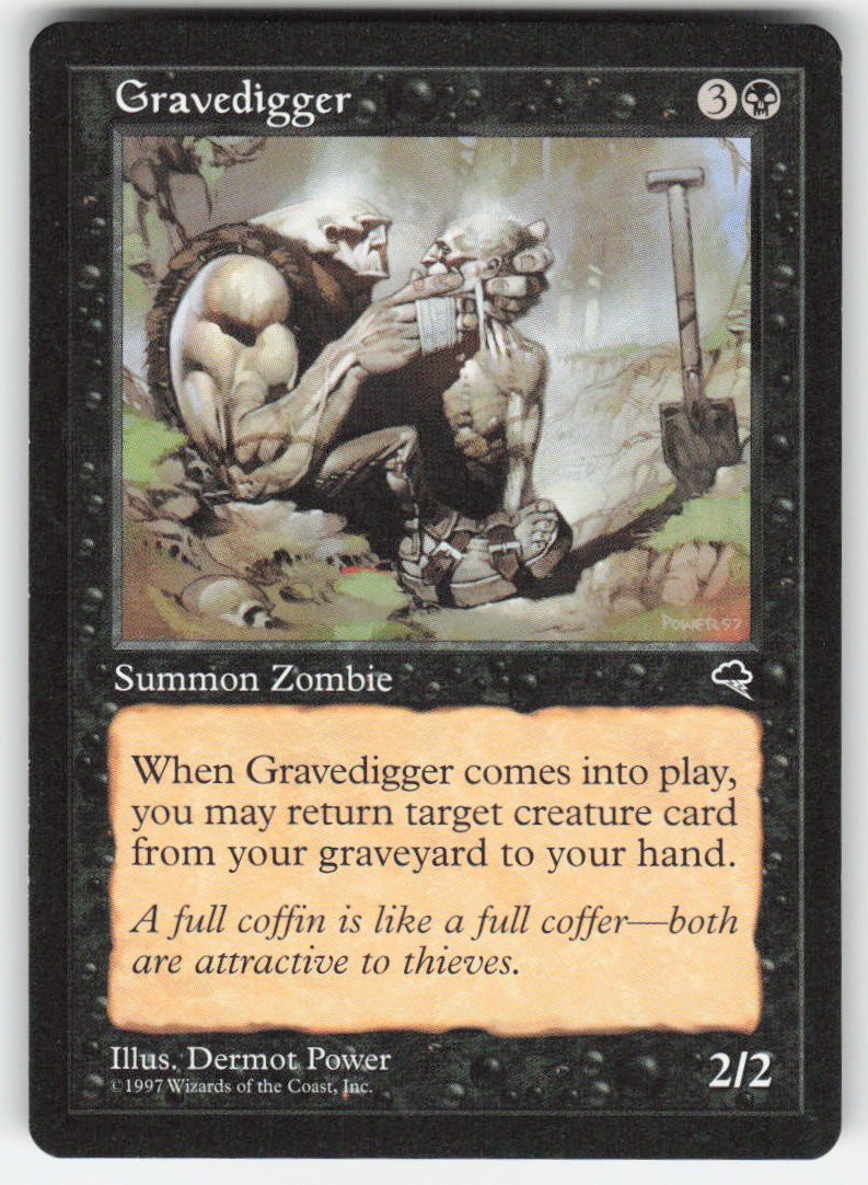 1997 Gravedigger Tempest 137 MTG