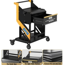 AUTOOL T21 Storage Heavy Duty Garage Trolley Workshop Cart DIY 220LBS Capacity