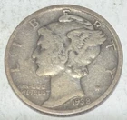 1938-S  Mercury Dime 90% Silver