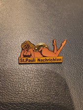 Vintage Pin St. Pauli Nachrichten Hamburg Erotik Reklame Werbung