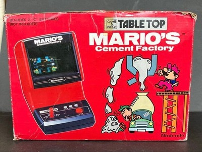 Nintendo Mario s Cement Factory Tabletop Game & Watch 1983 Boxed Tested #45