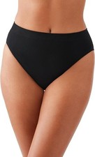 Wacoal Women's B-Smooth Seamless Full Coverage Hi-Cut Brief Panty 834175 Black L