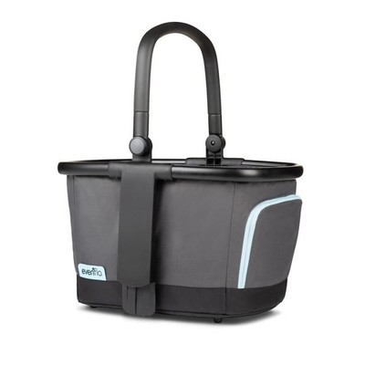 Evenflo Stroller Market Basket Gray Sky - Large, Durable Storage Bag