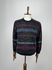 Vintage St Michael Marks  Spencer Aztec Pattern Sweater Medium UK Made 90s